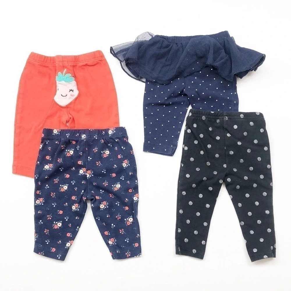 Carter's baby girl leggings - set of 4